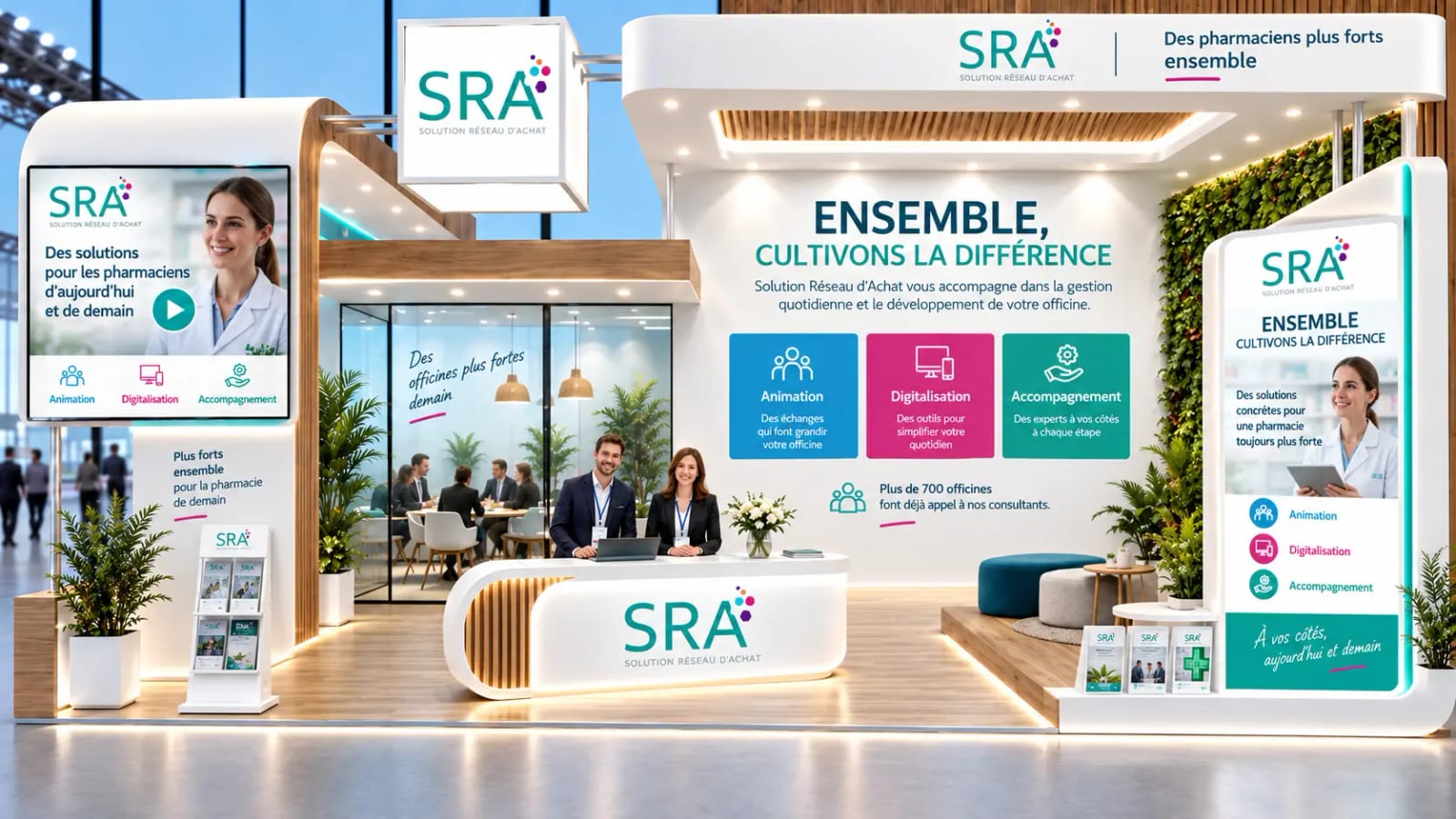 Stand de Solution R&eacute;seau d&rsquo;Achat au Salon Digital des Pharmaciens